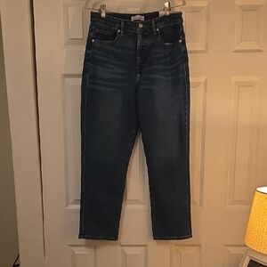 LOFT Women's High Rise Dark Blue Jeans